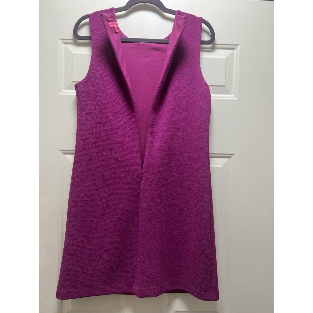 Betsey Johnson Shift Dress Sz 6  Pink Fuschia Red Retro Style NWOT - Picture 5 of 8